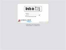 Tablet Screenshot of draft.uniline.com.br